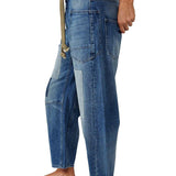 Chloe - Patchwork Drawstring Jeans — view 3
