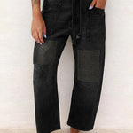 Chloe - Patchwork Drawstring Jeans — view 5