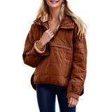 Chloe - Oversized Hooded Sweatshirt Jacket — view 2