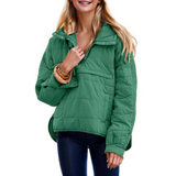 Chloe - Oversized Hooded Sweatshirt Jacket — view 6