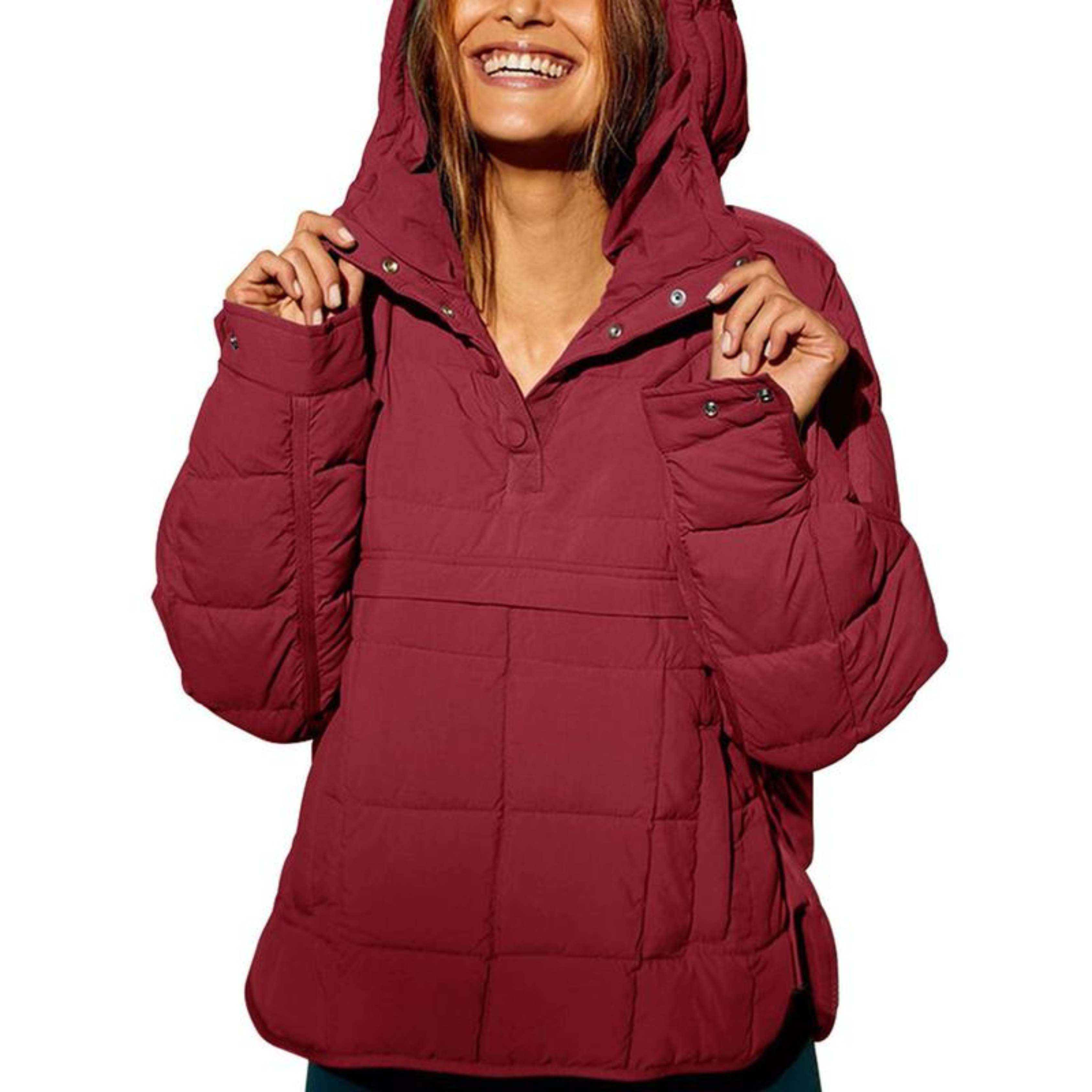 Chloe - Oversized Hooded Sweatshirt Jacket — view 7