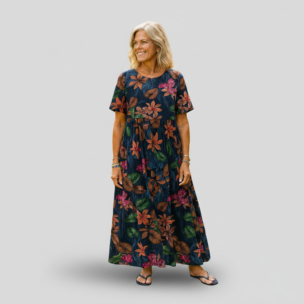 Courtney - Floral Maxi Dress — view 2