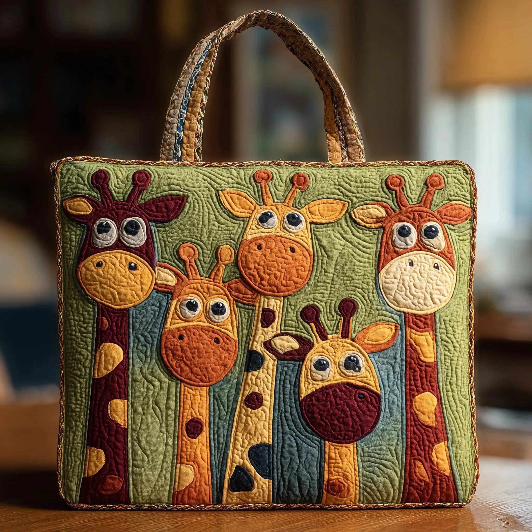 Melody - quilted bag, giraffe — view 1