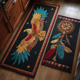 Anti-slip kitchen rug - Eagle and natural details — view 1