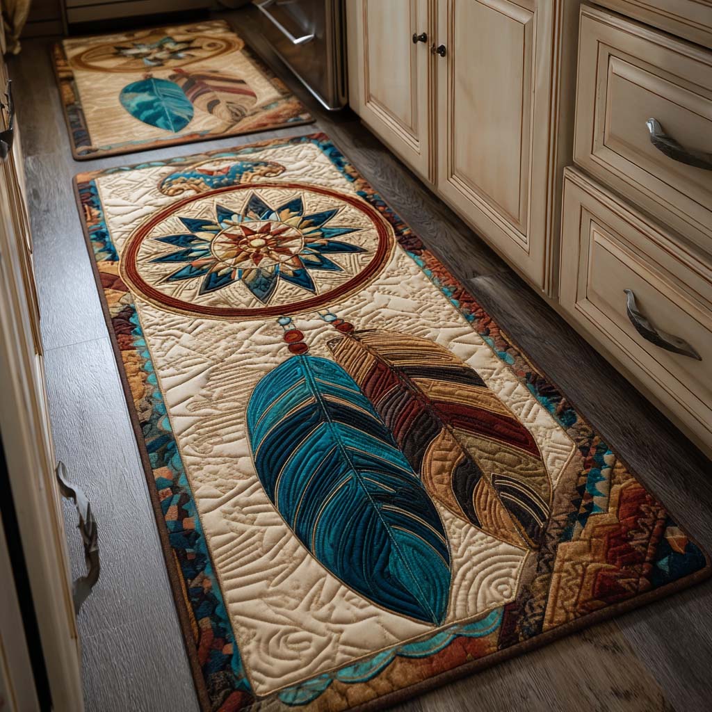 Non-slip kitchen mat - Dreamy Federn — view 1