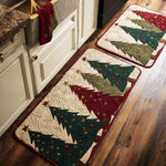 Non-slip kitchen mat - Wood and glowing path — view 1