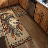 Anti-slip kitchen mat - Majestic wolf — view 1