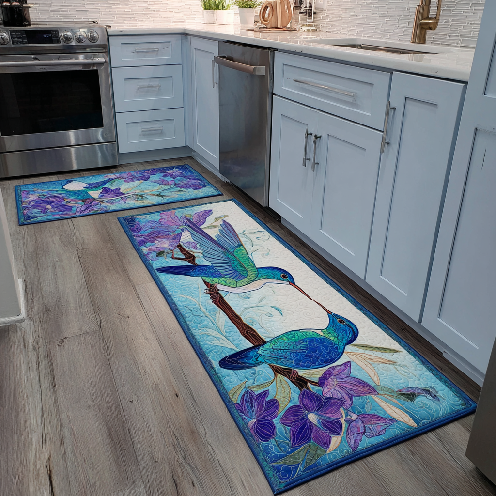 Anti-slip kitchen mat - Fine hummingbird — view 1
