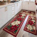 Anti-slip kitchen mat - Delicate flowers — view 1