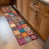 Anti-slip kitchen mat - Delicate flowers — view 1