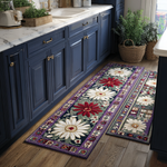 Anti-slip kitchen mat - Delicate flowers — view 1