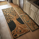 Non-slip kitchen mat - Roots and warm light — view 1