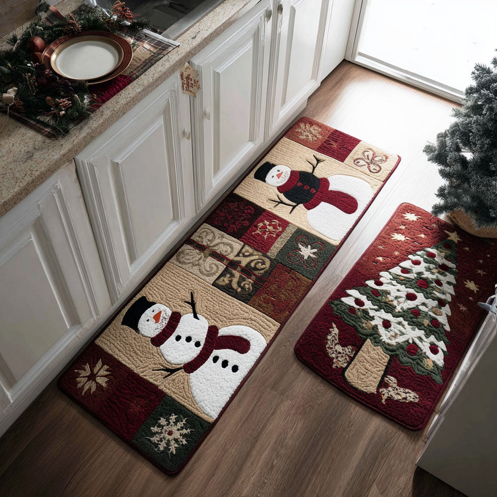 Non-slip kitchen mat - cosy Christmas — view 1