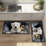 Anti-slip kitchen mat - Snowy path — view 1