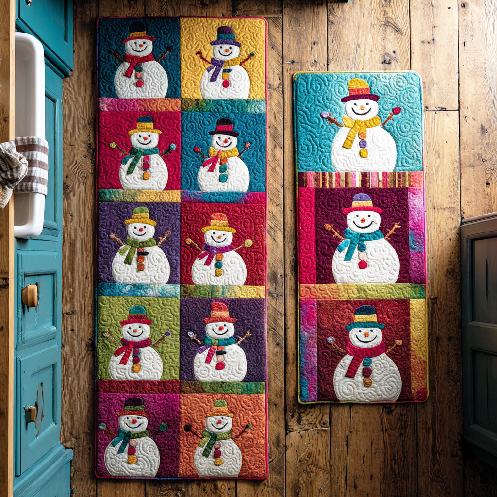Anti-slip kitchen mat - Snowman — view 1