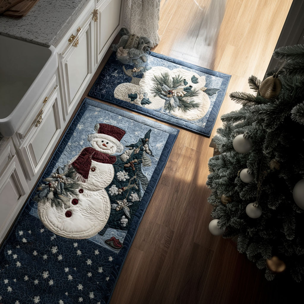 Anti-slip kitchen mat - Snowman — view 1