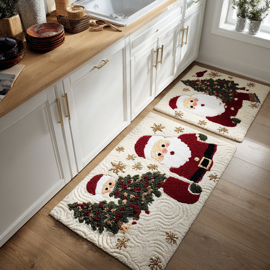Anti-slip kitchen mat - Christmas holiday travel — view 1