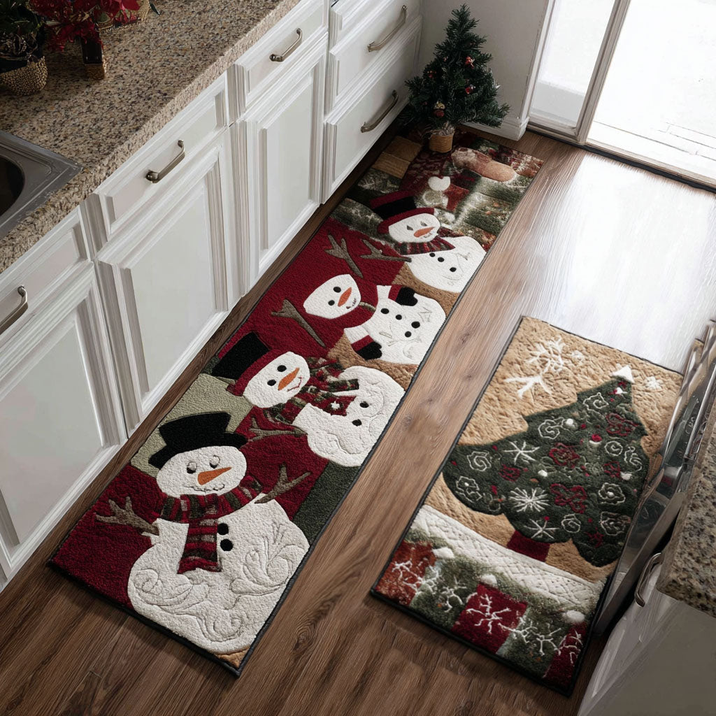 Anti-slip kitchen mat - Classic winter — view 1