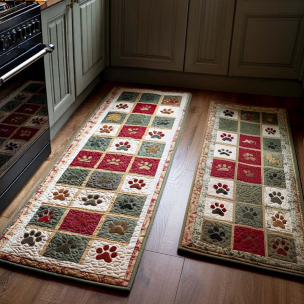 Anti-slip kitchen mat - Classic Christmas — view 1