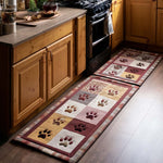 Non-slip kitchen mat - Pawprints — view 1