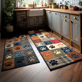 Non-slip kitchen mat - Pawprints — view 1