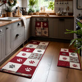 Non-slip kitchen mat - Pawprints — view 1