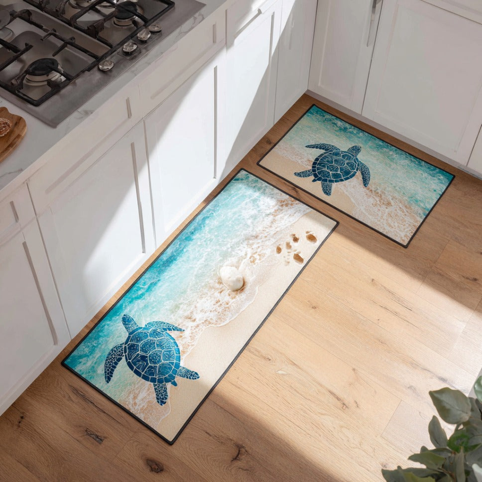 Anti-slip kitchen rug - Sea harmony — view 1