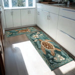 Anti-slip kitchen mat - Sea foam — view 1