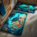 Non-slip kitchen mat - Calm waves — view 1