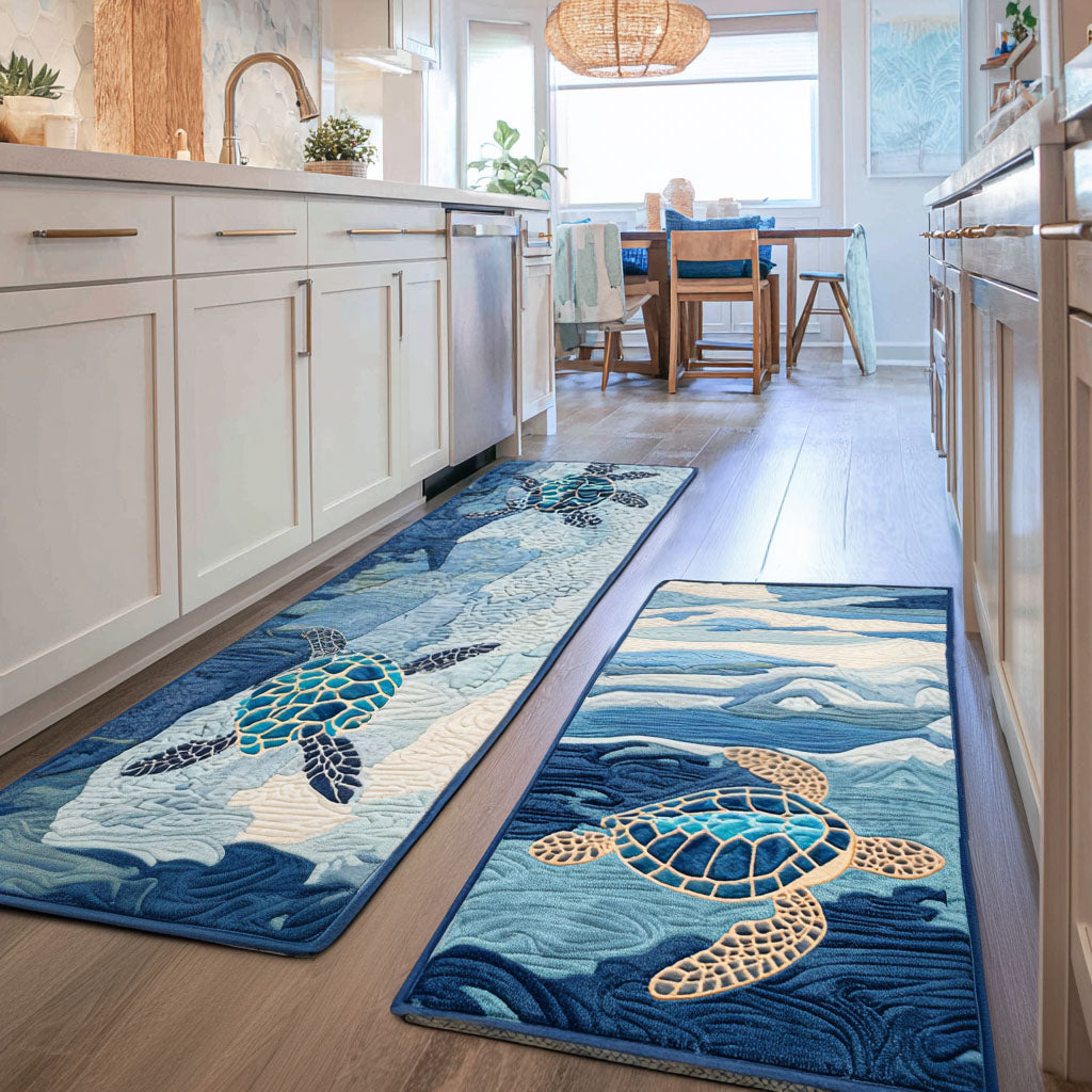Non-slip kitchen mat - Calm Sea — view 1