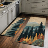 Anti-slip kitchen mat - Autumn natural shades — view 1