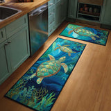 Anti-slip kitchen rug - Ocean atmosphere — view 1
