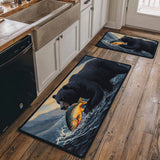 Non-slip kitchen rug - Stream and nature — view 1
