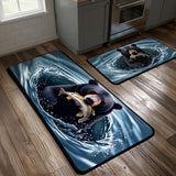 Anti-slip kitchen rug - Stream and natural atmosphere — view 1