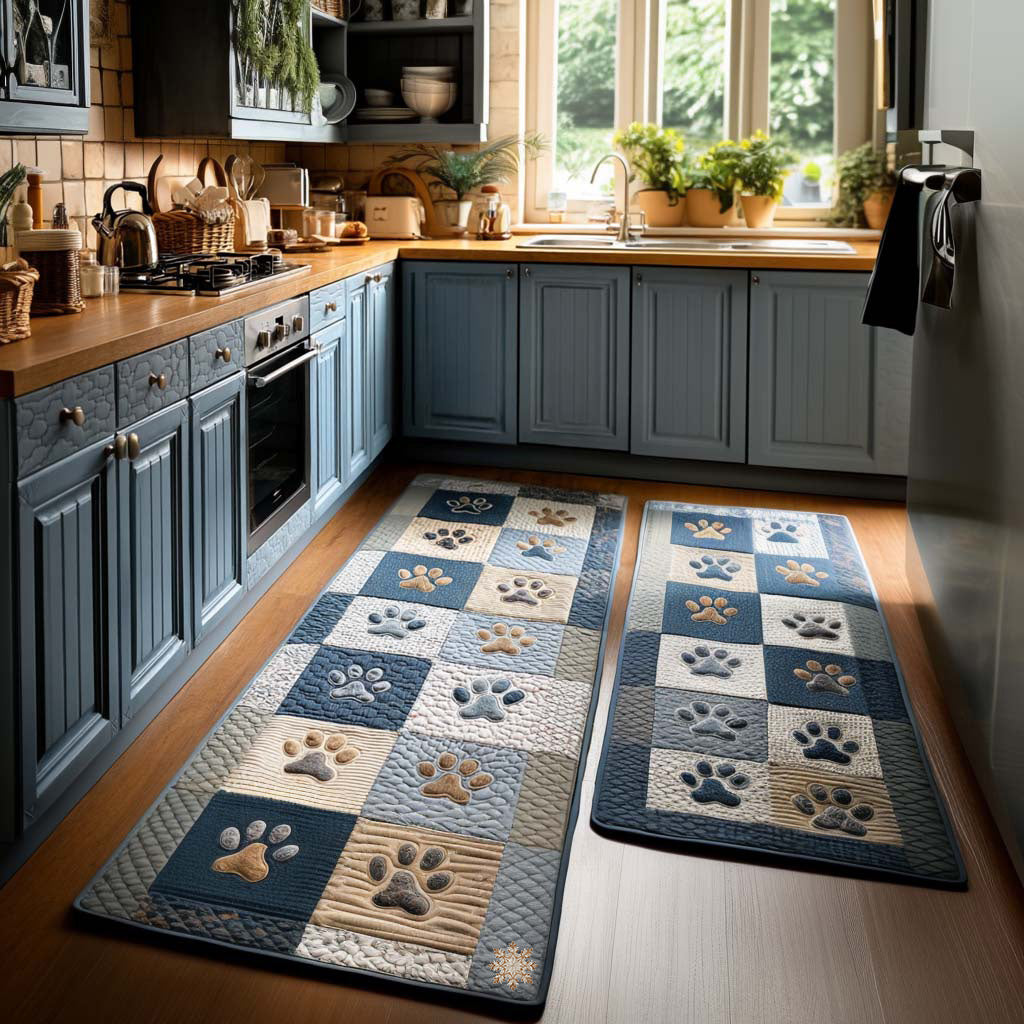 Non-slip kitchen mat - Paw Love Ecke — view 1