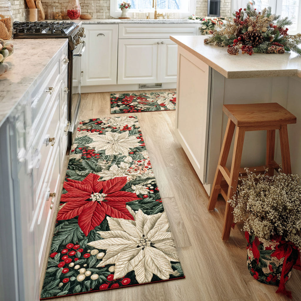 Anti-slip kitchen mat - Crimson Path — view 1