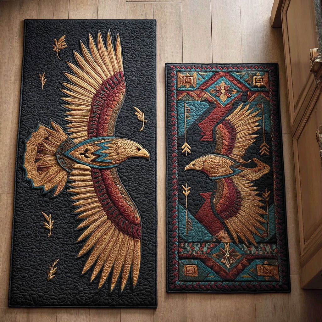 Anti-slip kitchen mat - Stilisierter Feder — view 1