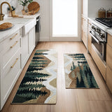 Anti-slip kitchen rug - Natural landscape — view 1