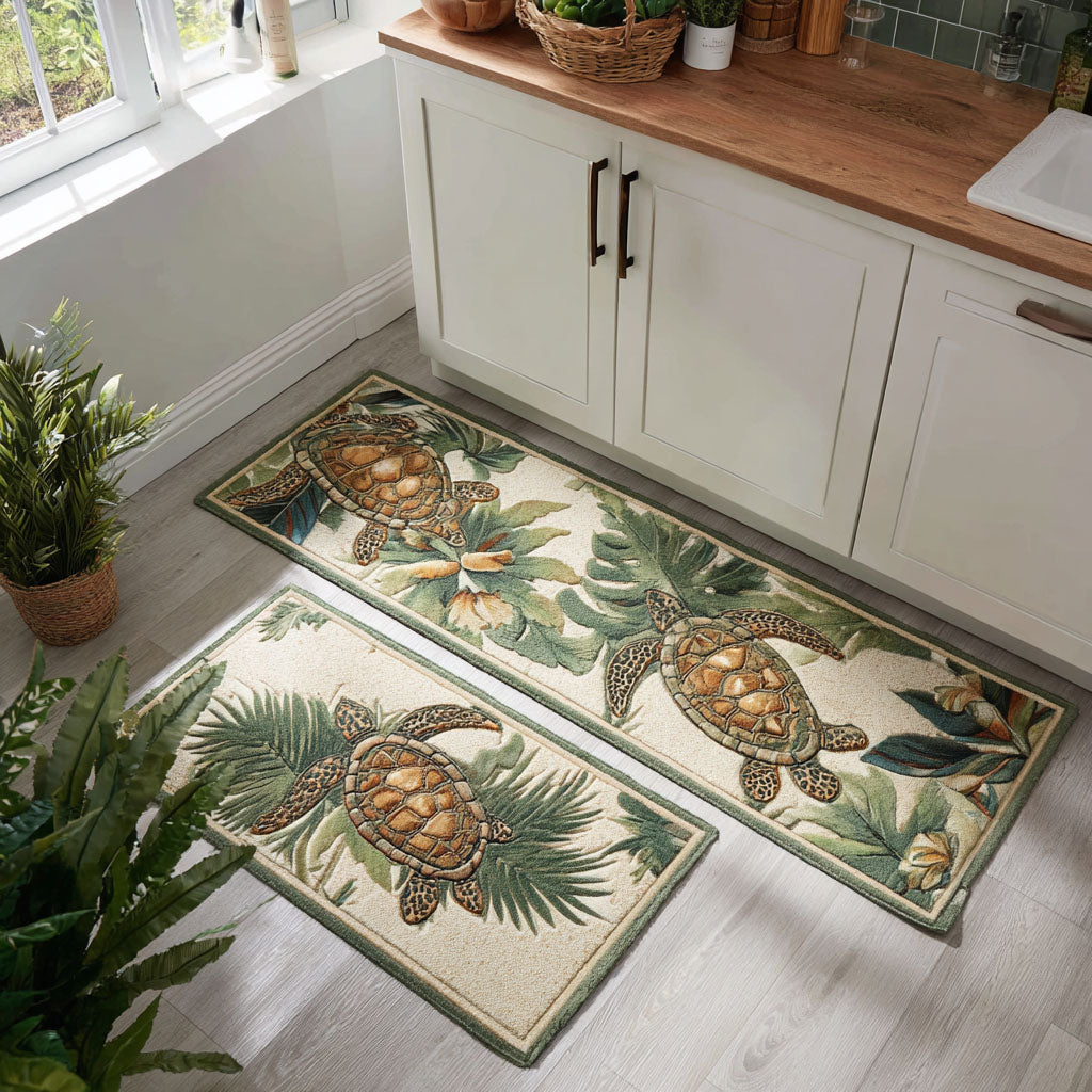 Non-slip kitchen mat - Tropical Tiki atmosphere — view 1