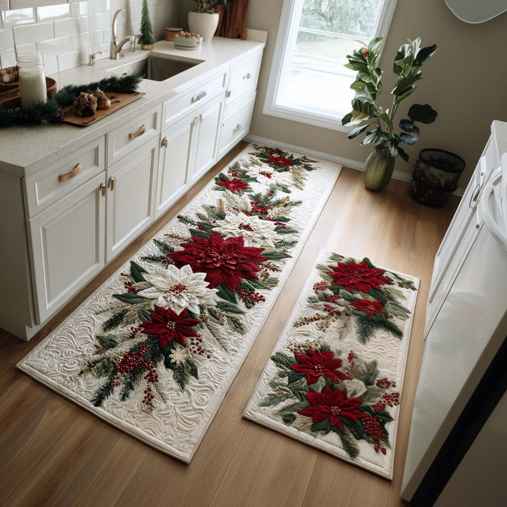 Anti-slip kitchen mat - Holiday joy — view 1