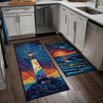 Anti-slip kitchen mat - Lighthouse ocean — view 1