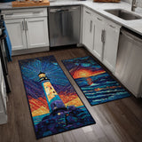 Anti-slip kitchen mat - Lighthouse ocean — view 1