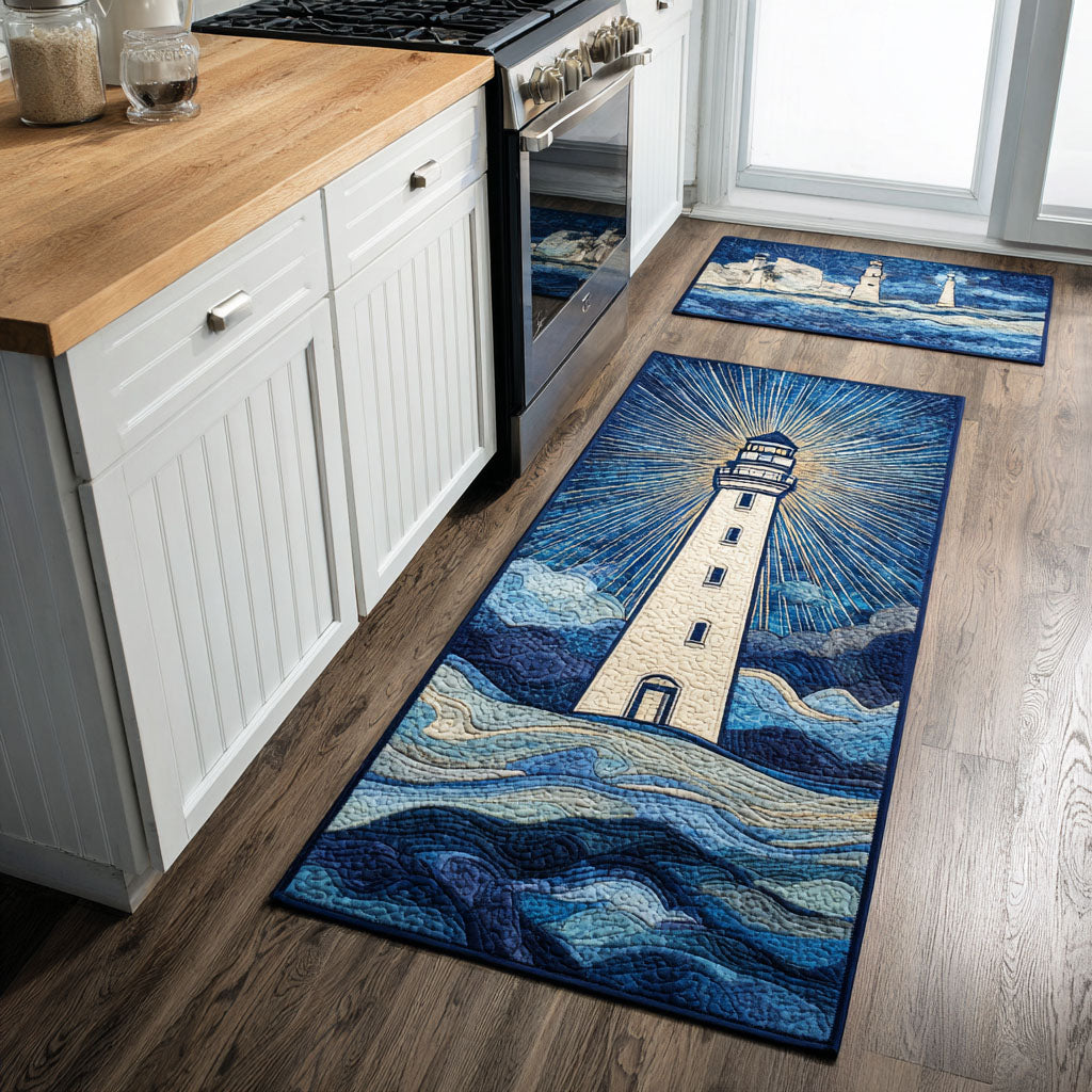 Anti-slip kitchen mat - Lighthouse in the morning — view 1