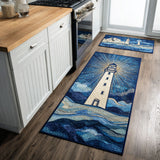 Anti-slip kitchen mat - Lighthouse in the morning — view 1