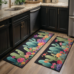 Anti-Slip Kitchen Mat - Blooming Cacti — view 1