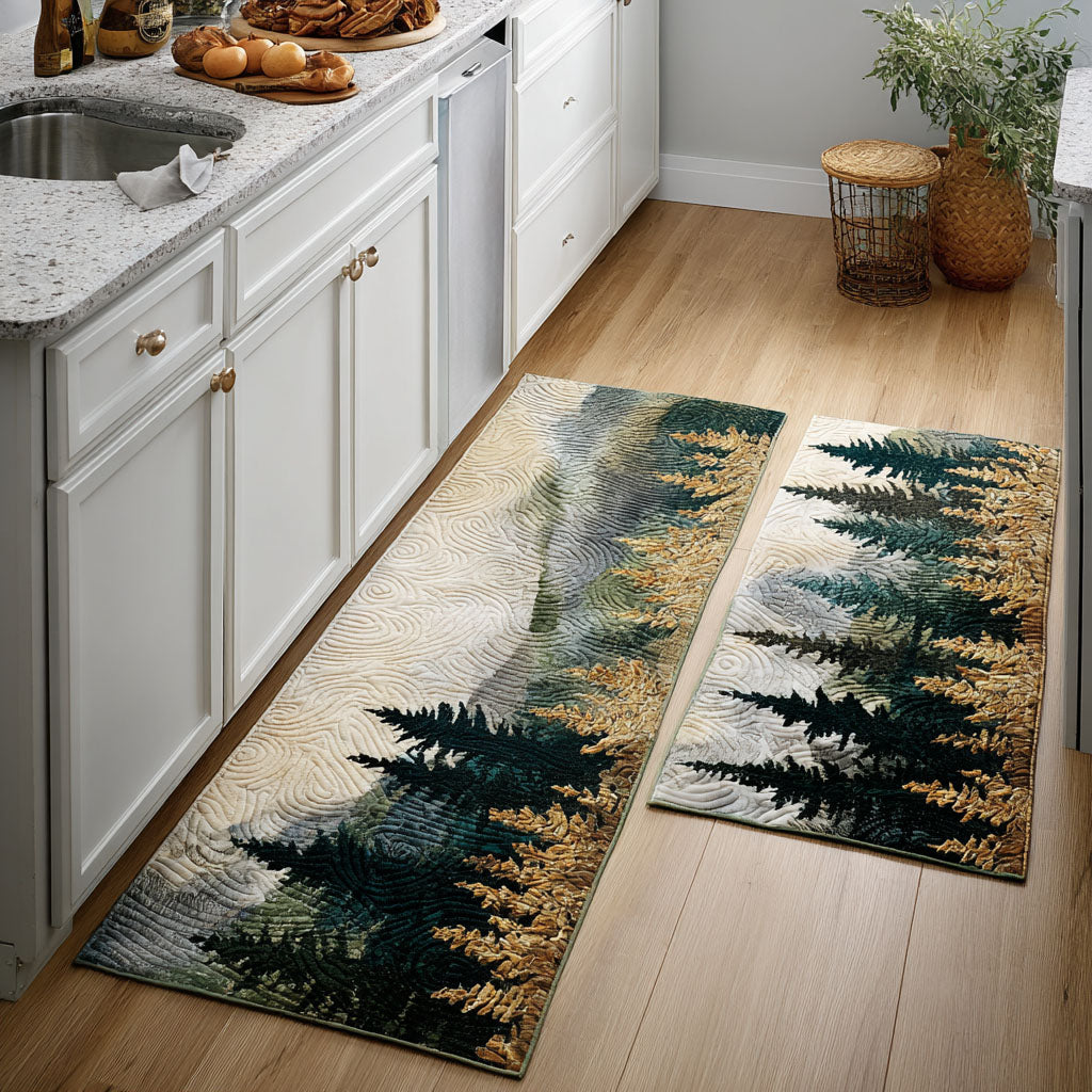 Anti-slip kitchen rug - Forest Valley — view 1