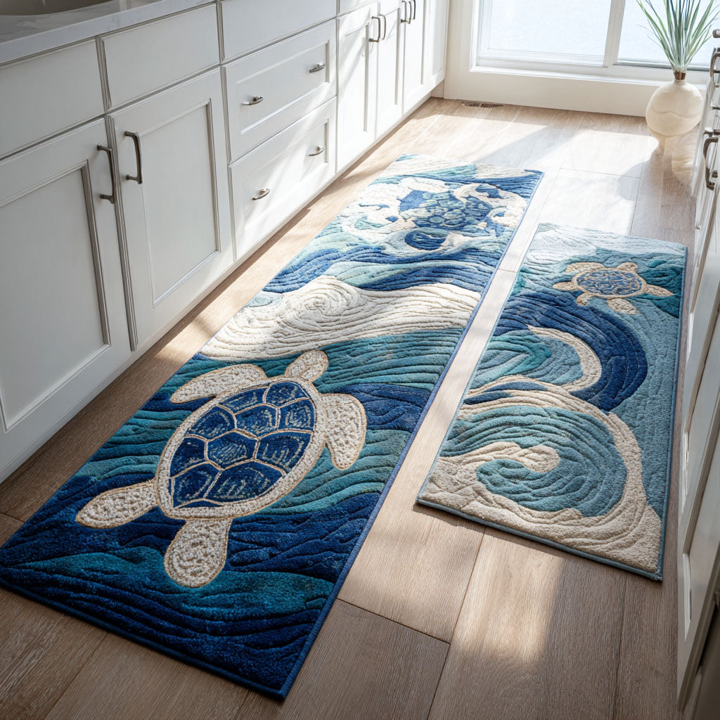 Anti-slip kitchen mat - Water and Ruhe — view 1