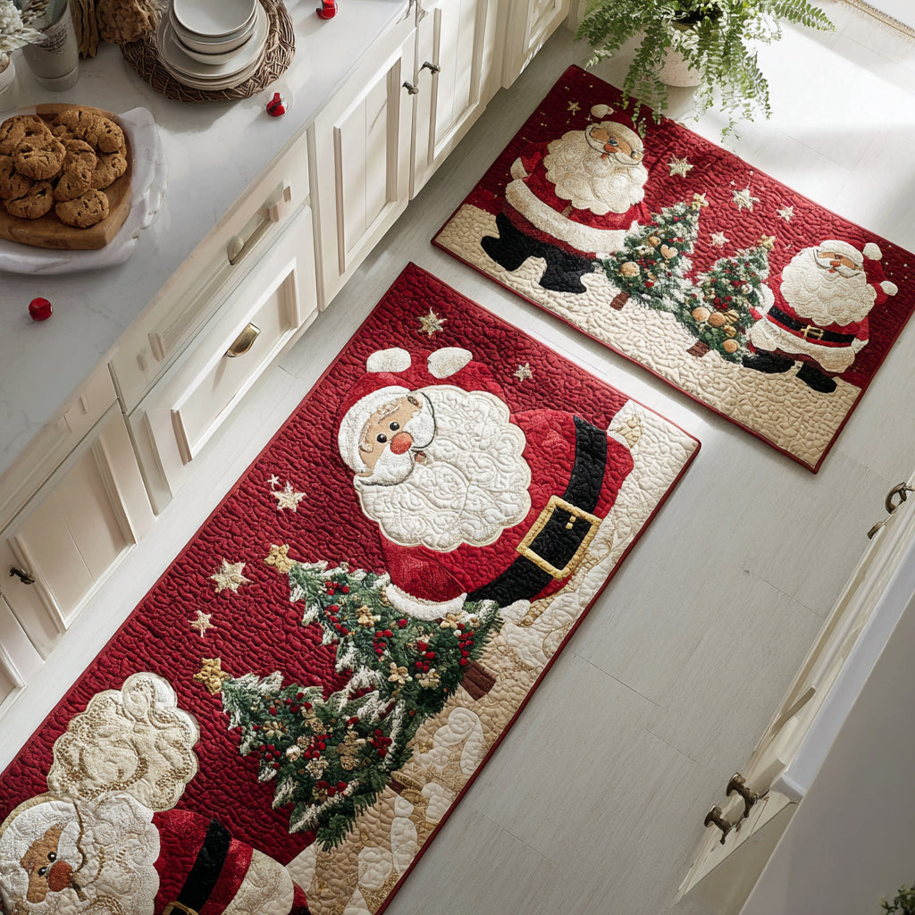 Non-slip kitchen mat - Santa Claus — view 1