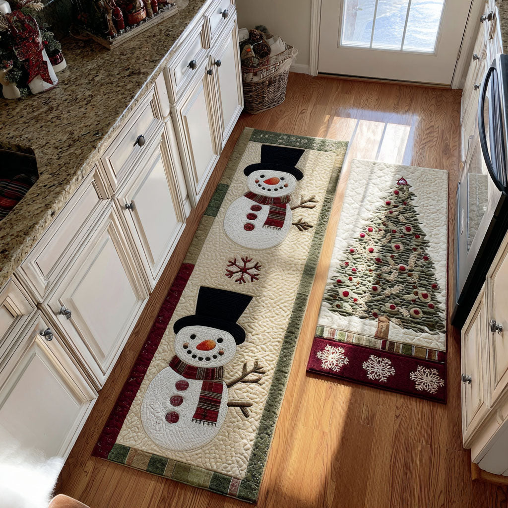 Anti-slip kitchen mat - cosy winter hut — view 1