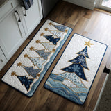 Anti-slip kitchen rug - Winter snowy wood — view 1